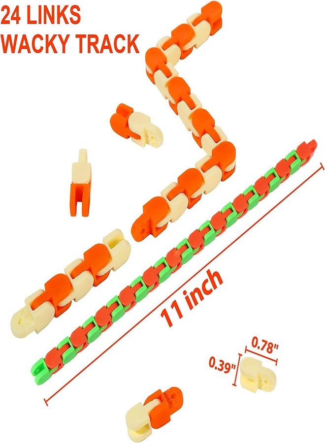 PULSBERY Toys Wacky Tracks Snap and Click Fidget Toys for Sensory Kids - Snake Puzzles for Kids, Links (Pack of 6) - Image 4